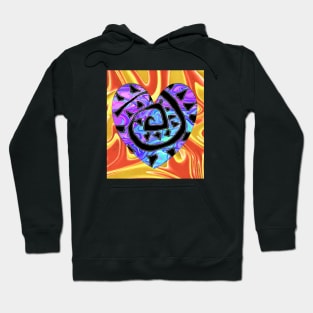 golden ad purple heart art Hoodie